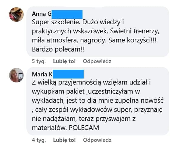 Opinia uczestnika spotkania