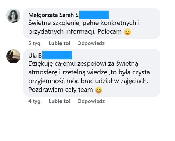 Opinia uczestnika spotkania